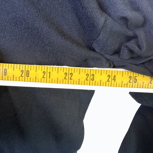 Olivaceous Teal Green Ruffled Sleeve Knit Dress With V-Neck Back & High Neckline - Picture 13 of 16